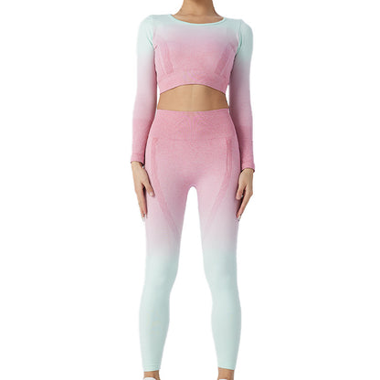 Seamless Knitted Fast Dry Gradual Change Suit